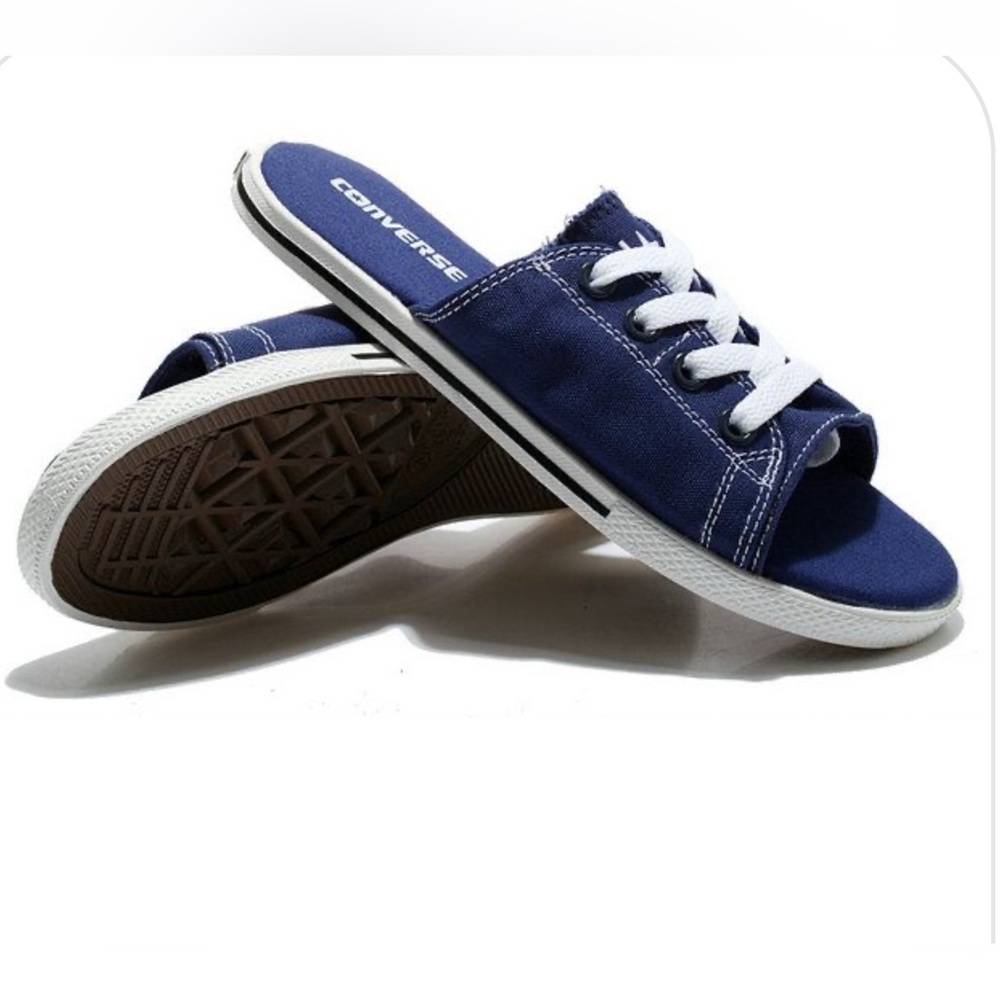 Converse Women's Navy Blue Slide-On Sneakers